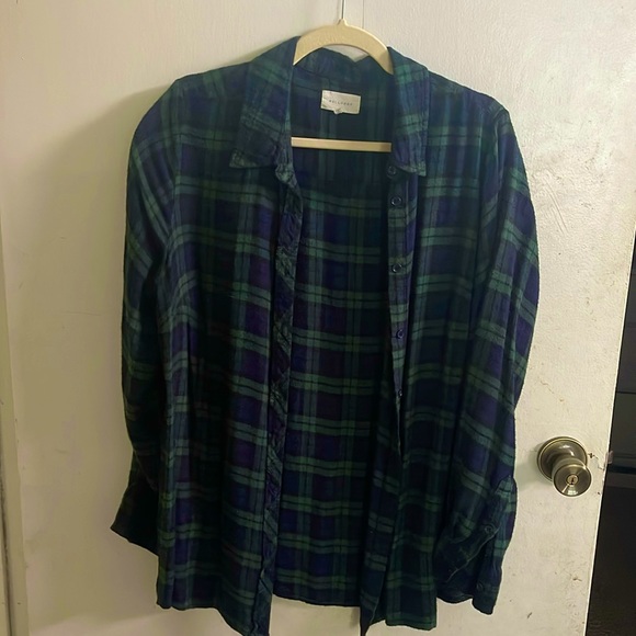 Melloday Stitch Fix Plus Size 1x Shirt Checkered - Picture 1 of 4